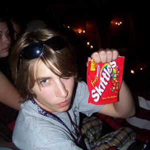 prez and his skittles.jpg